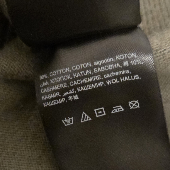 Bebe Floral Embroidered Khaki Army Green Sweater - Picture 10 of 10